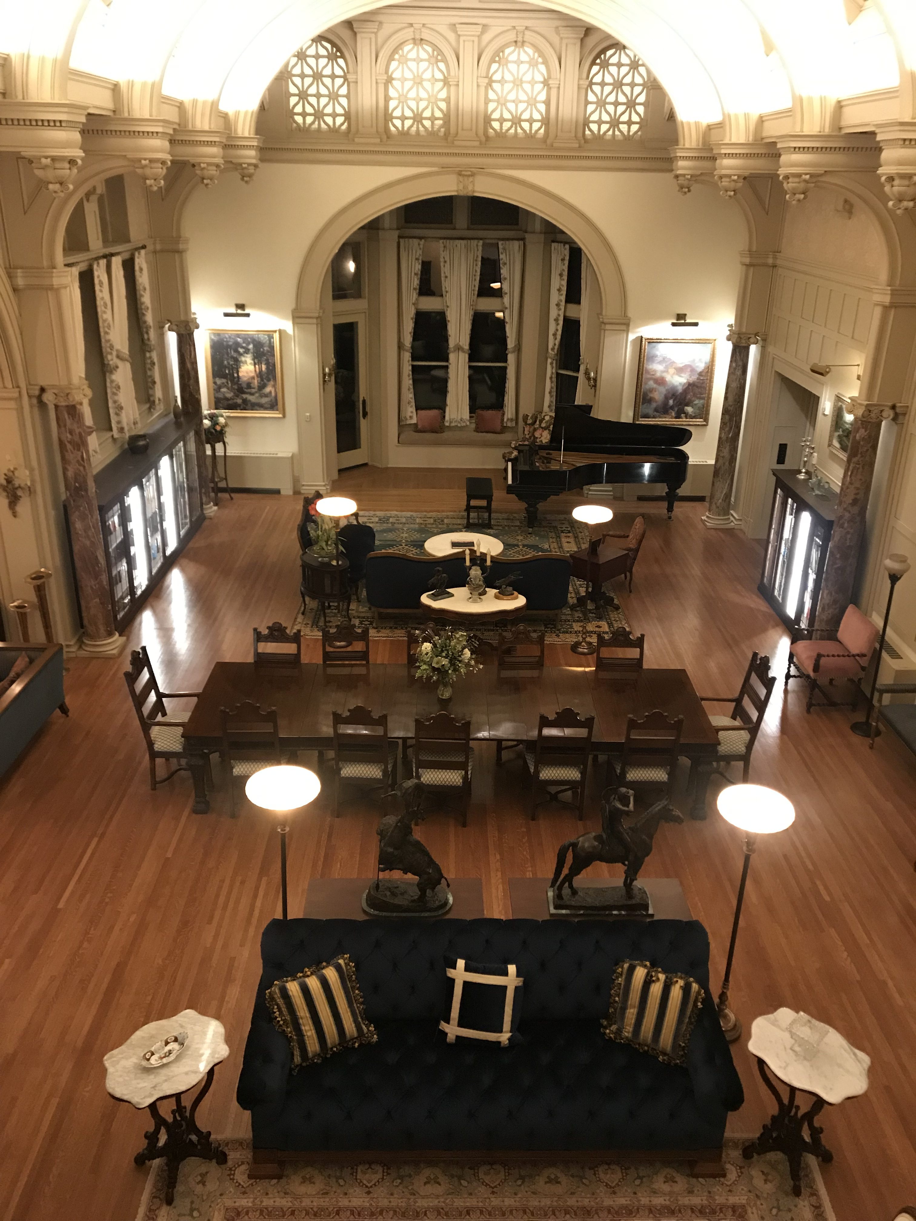 View from the balcony of the main house living room.